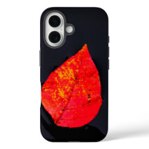 Red leaf iphone cover