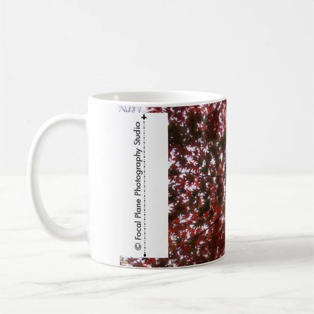 Red Leaf Maple Leaves Coffee Mug (Left)