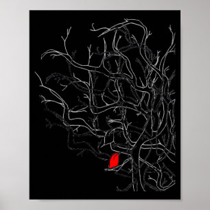 Red Leaf T Shirt Poster