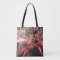 Red leaf tote bag