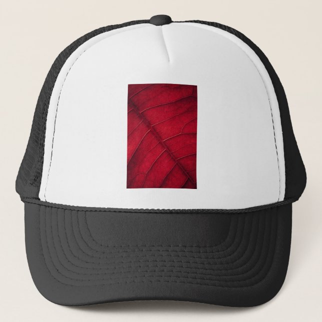 Red leaf trucker hat (Front)