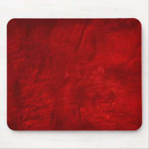 red leather abstract mouse mat