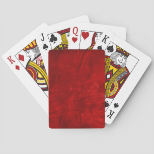 red leather abstract playing cards