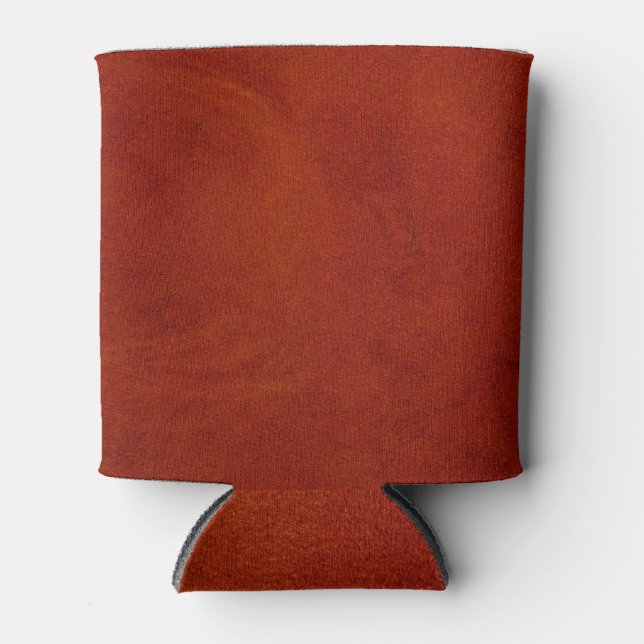 Red leather can cooler (Front)