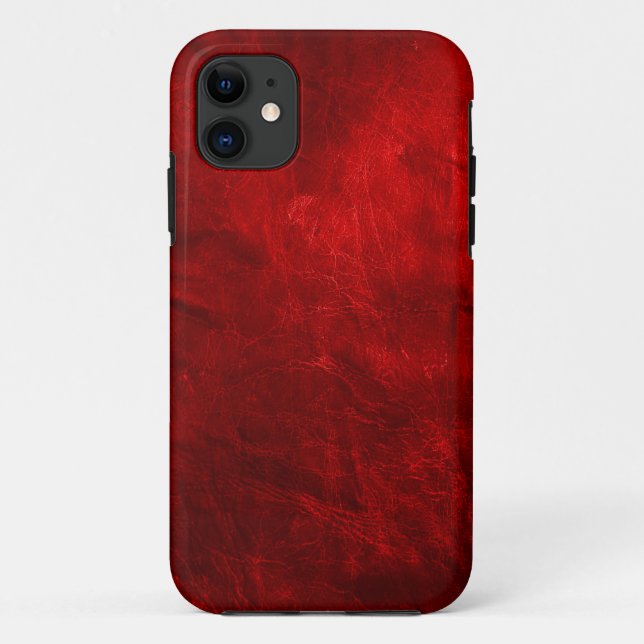 Red Leather Case-Mate iPhone Case (Back)