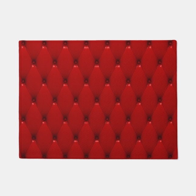 RED LEATHER DOORMAT (Front)