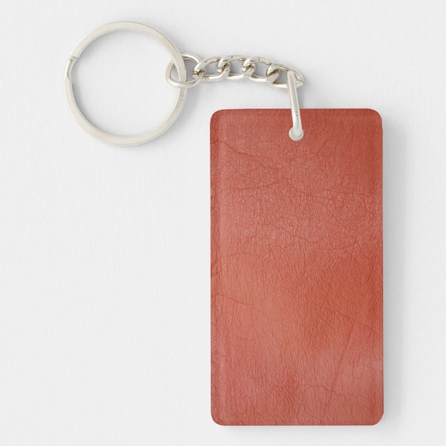 Red Leather Key Ring (Front)