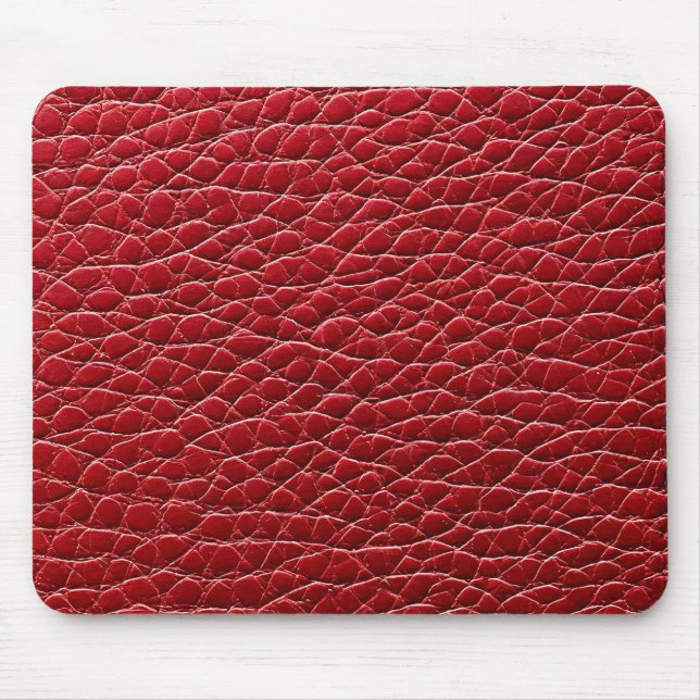 Red leather pattern mouse mat (Front)