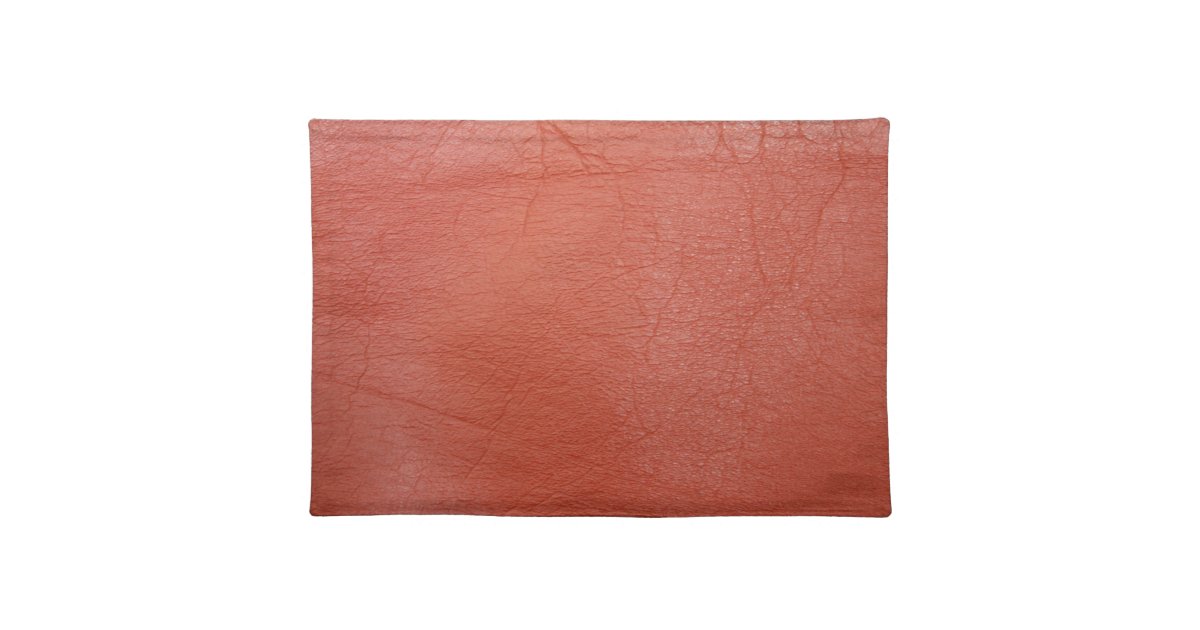 Red Leather Placemat Zazzle