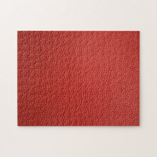 Red Leather Texture Jigsaw Puzzle