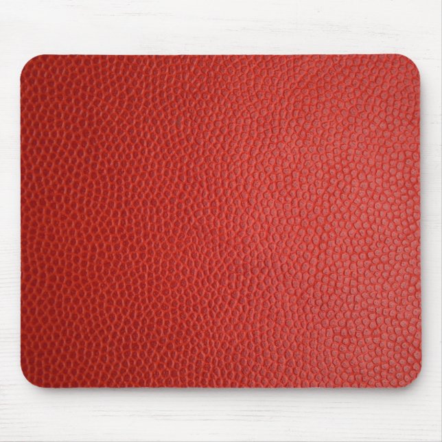 Red Leather Texture Mouse Mat (Front)