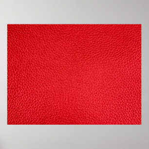 Red leather texture poster