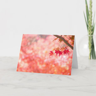 Red Leaves Card