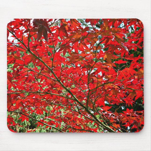 Red leaves mouse mat (Front)