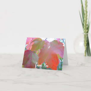 Red Leaves Pastor Appreciation Leader Thank You Card