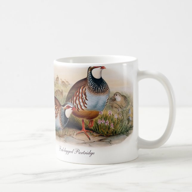 Red-legged Partridge Coffee Mug (Right)
