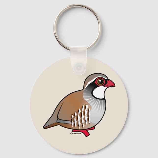 Red-legged Partridge Key Ring (Front)