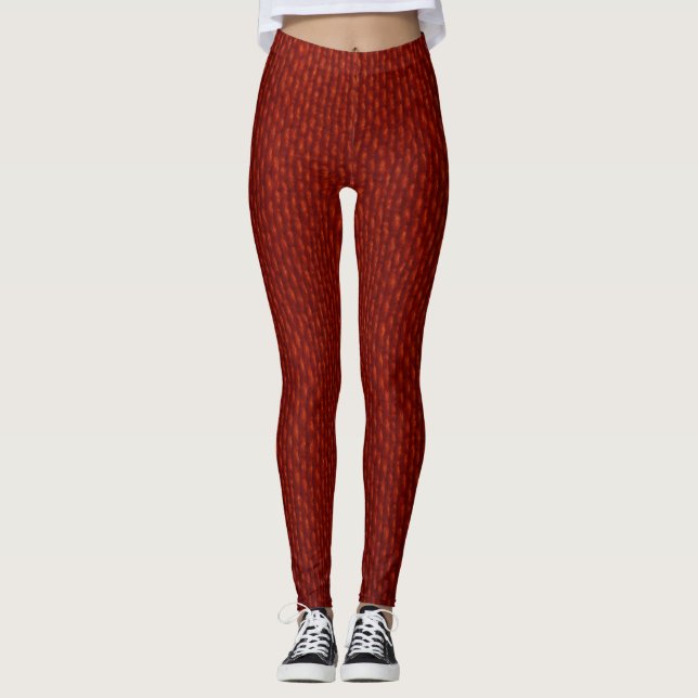 Red Leggings – Bold, Comfortable & Stylish  (Front)