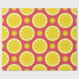 Red Lemon Wrapping Paper