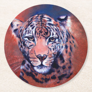 Red Leopard Coaster