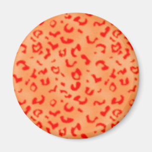 Red Leopard Magnet