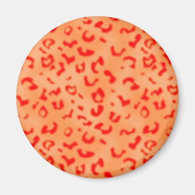 Red Leopard Magnet (Front)