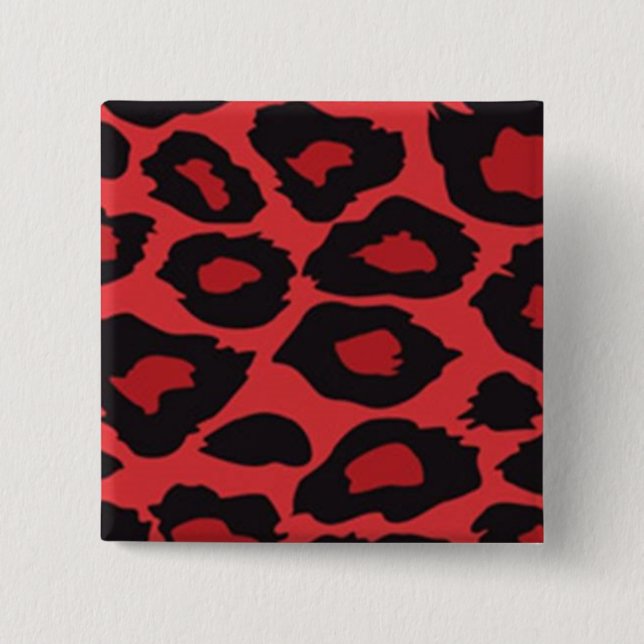 Red Leopard Pin (Front)