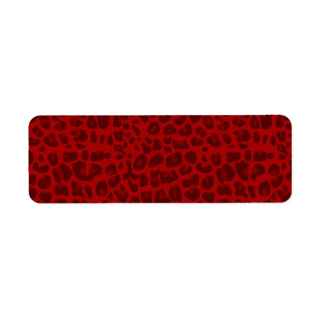 Red leopard print pattern (Front)