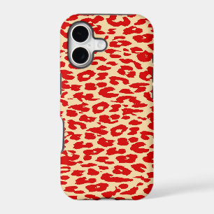 Red Leopard Print Skin Fur