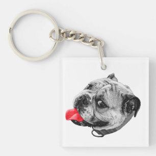 Red Lick Token Key Ring