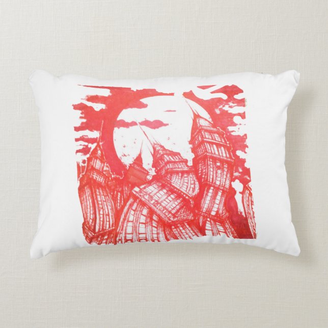Red Life Decorative Cushion (Front)