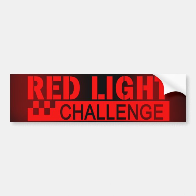 Red Light Challenge Bumper Sticker (Front)