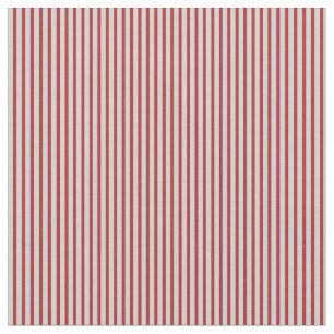 Red & Light Grey Lined Pattern Fabric