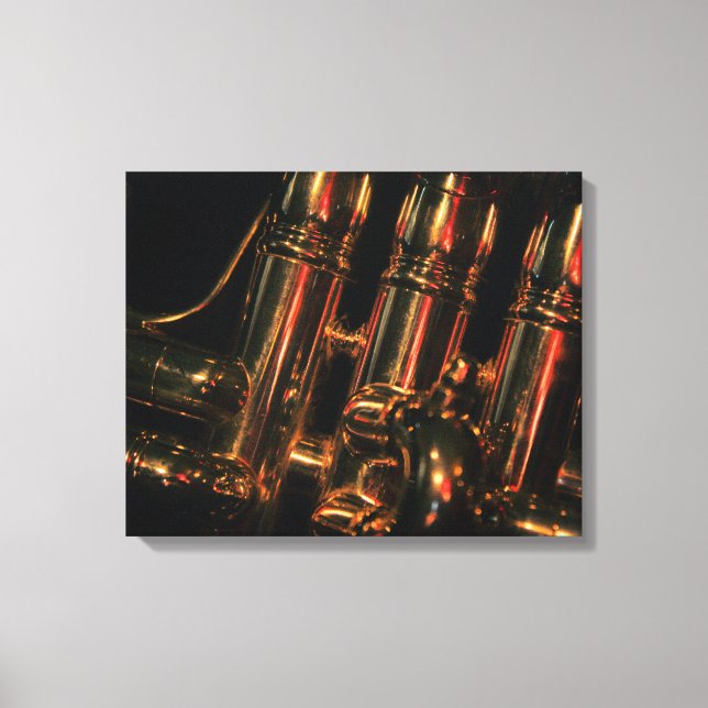 Red Light Jazz Canvas Print (Front)
