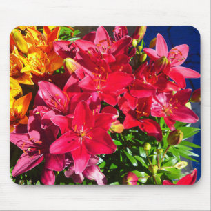 Red Lily Flower Mousepad