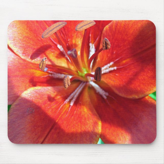 Red Lily Mouse Mat (Front)