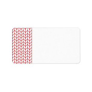 RED LINE KNIT Address Labels