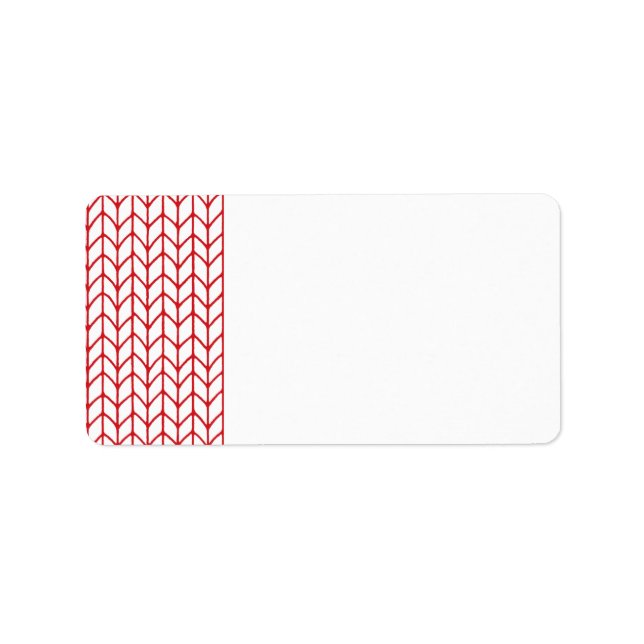 RED LINE KNIT Address Labels (Front)