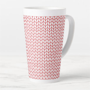 RED LINE KNIT Tall Latte Mug