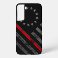 Red Line Vintage Betsy Ross American Flag