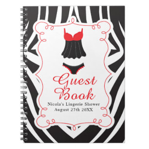 Red Lingerie Party Notebook
