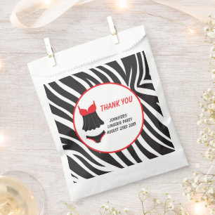 Red Lingerie Party Thank You Favour Bags