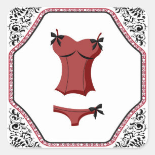 Red Lingerie   Stickers