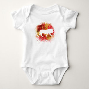 Red Lion Baby Bodysuit