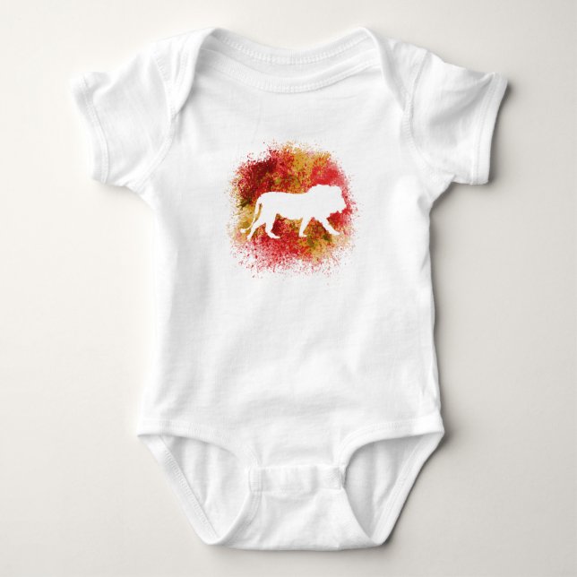 Red Lion Baby Bodysuit (Front)