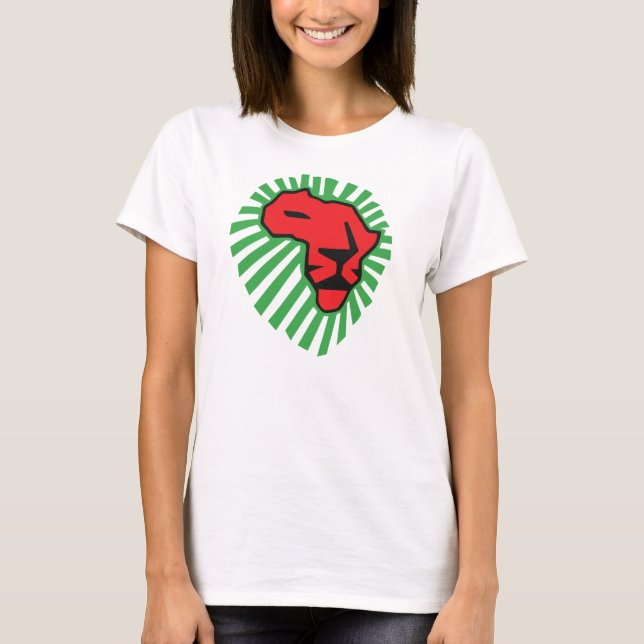 Red Lion Green Mane This Time for Africa Shirt (Front)