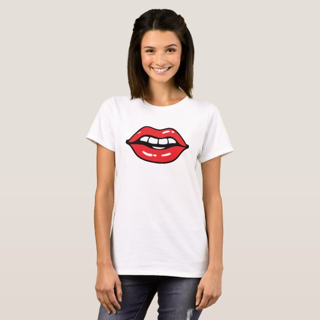 Red Lip T-shirt (Front Full)