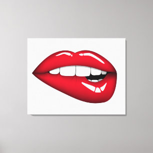 Red Lips 2 Canvas Print