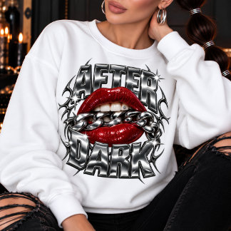Red Lips After Dark Chrome Sweatshirt