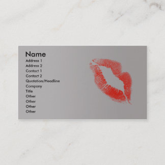 Red Lips Business Card